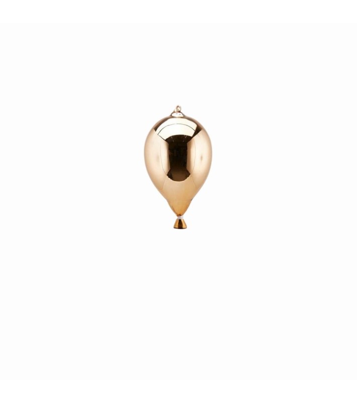 Ornament Glass Balloon - Shiny Dark Gold - 12xH19cm Ornament Glass Balloon - Shiny Dark Gold - 12xH19cm
