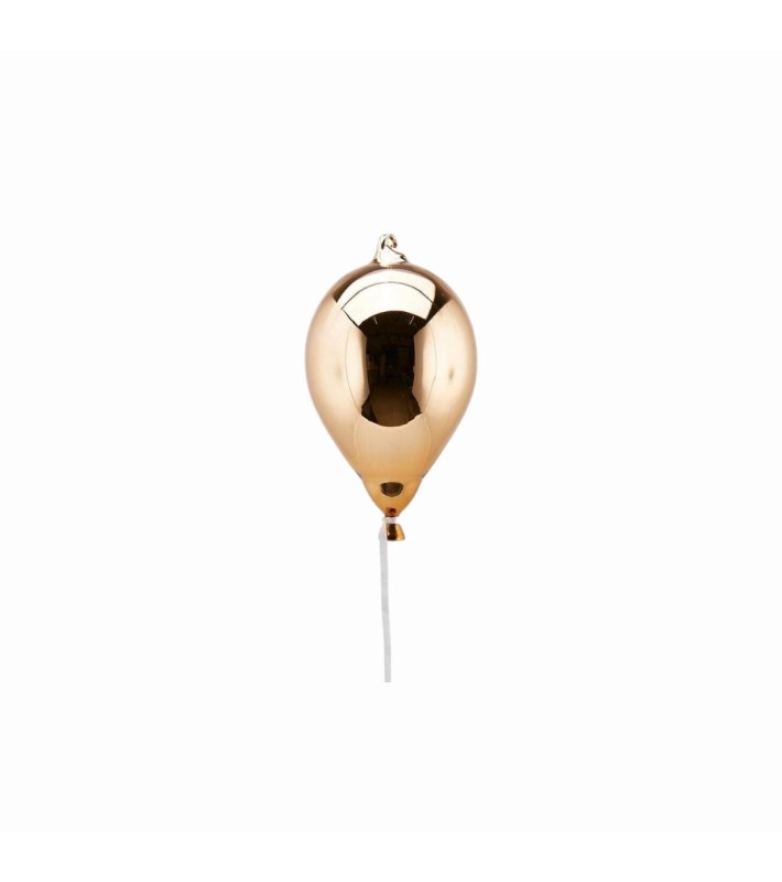 Ornament Glass Balloon - Shiny Dark Gold - 15xH24cm Ornament Glass Balloon - Shiny Dark Gold - 15xH24cm