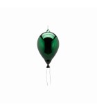 Ornament Glass Balloon - Shiny Green - 15xH24cm