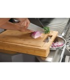 PRO Cutting Board Napoleon - Bamboo - Stainless Steel Bowls - 46 × 32.8 × 5.9cm PRO Cutting Board Napoleon - Bamboo - Stainless Steel Bowls - 46 × 32.8 × 5.9cm