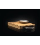 PRO Cutting Board Napoleon - Bamboo - Stainless Steel Bowls - 46 × 32.8 × 5.9cm PRO Cutting Board Napoleon - Bamboo - Stainless Steel Bowls - 46 × 32.8 × 5.9cm