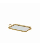 Decorative Mirror Tray - Specchio - Gold - 56X30cm