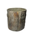Flower Pot Set The Bark - Cement Brown (2pcs)
