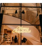 3D LED Διακόσμηση - Καλά Χριστούγεννα - 185xH70cm (8000 LED) IP44