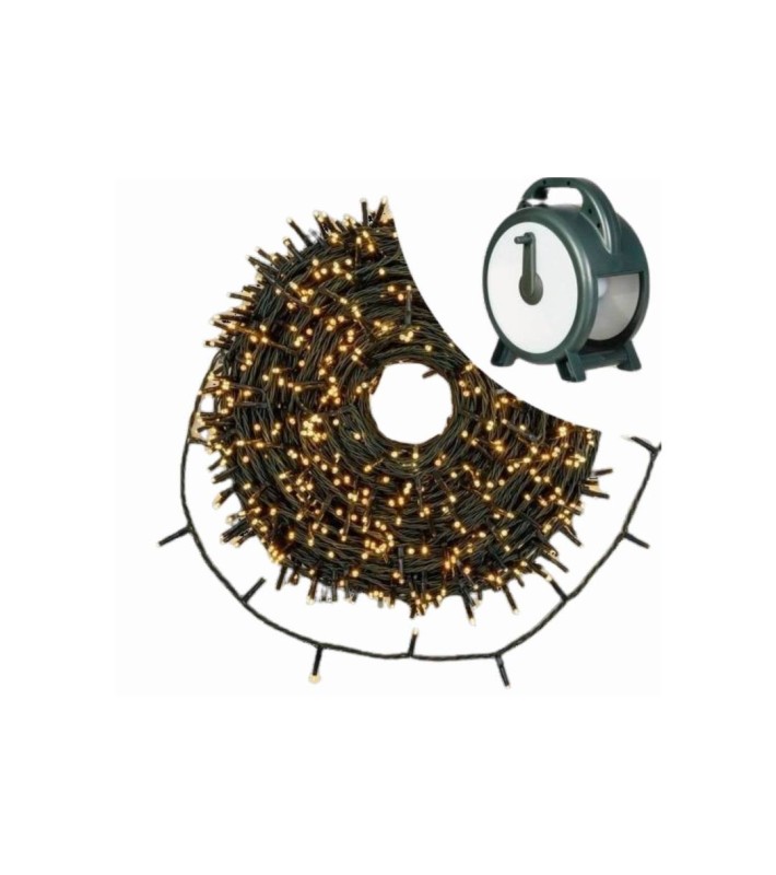 LED Light String with winding reel - WARM WHITE - 1200 MINILED 6+60M LED Light String with winding reel - WARM WHITE - 1200 MINILED 6+60M