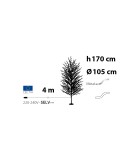 Φωτιζόμενο δέντρο κλαδιών - Tilia - Ζεστό Λευκό/Λευκά Κλαδιά