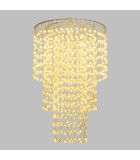 Κρεμαστό Διακοσμητικό - Πολυέλαιος - Θερμό Λευκό - 45xH75cm (936 LED) IP44 Κρεμαστά διακοσμητικά