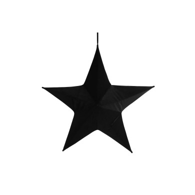 Hanging Decorative Star- Maria –Velvet - Black – D80cm Hanging Decorative Star- Maria –Velvet - Black – D80cm