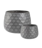 Flower Pot - Pyramid Ciotola - Charcoal - 52.5x52.5x37.5cm