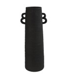 Decorative Vase with Handles - Black - 22x18x55cm