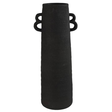 Decorative Vase with Handles - Black - 22x18x55cm