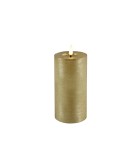 Battery Candle Pillar LED -  Lyon - Gold - 7x7,5xH15cm