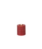 Battery Candle Pillar LED -  Lyon - Red - 7x7,5xH8cm