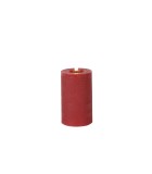 Battery Candle Pillar LED -  Lyon - Red - 7x7,5xH12,5cm