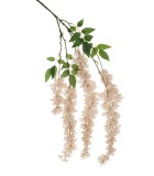 Τεχνητό Λουλούδι - Κρεμαστή Γλυσίνα - Μπεζ