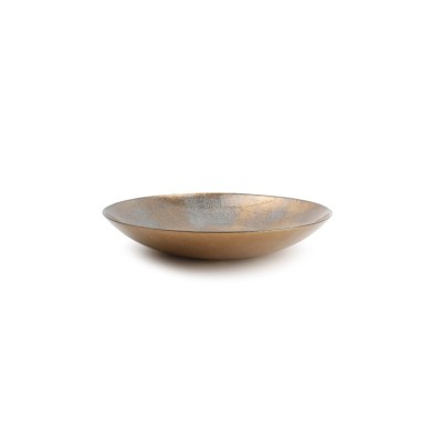 Decorative Dish Cosmo - Glass Brass 33x6cm