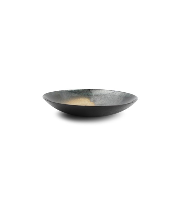 Decorative Dish Cosmo - Glass Black 33xH6cm Decorative Dish Cosmo - Glass Black 33xH6cm