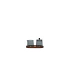 Milk Jug and Sugar Pot - Luma - Grey - 23cl