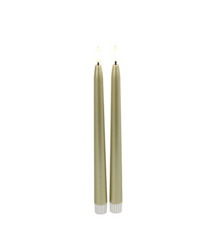 Γοτθικό κερί LED - Χρυσό - Ø2,2CM x 28CM Γοτθικό κερί LED - Χρυσό - Ø2,2CM x 28CM