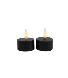 Battery Tealight LED - Lyon - Black 4x4x5,2cm