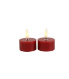 Battery Tealight LED - Lyon - Red 4x4x5,2cm