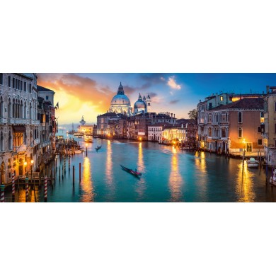 Painting Venice -  Digital print in Aluminium Frame - 66x140cm