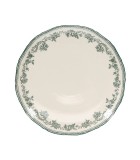 Cake Stand Cyril - Beige With Green Pattern - 32,5X9Cm