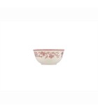 BOWL CYRIL - BEIGE WITH BORDEAUX PATTERN - 15x7CM
