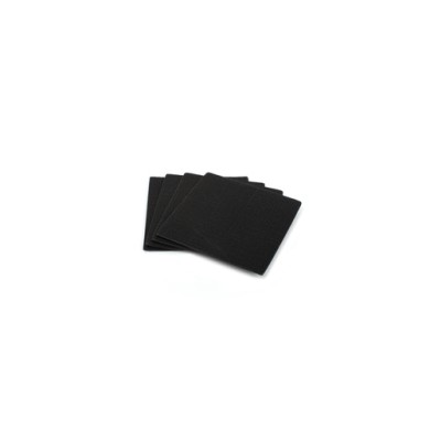 Coaster Set TableTop - Leather Look Black 10x10cm (4pcs)