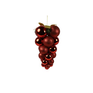 Hanging Decoration - Vinella - Red - 21x21x37cm