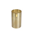 Battery Candle LED -  Lyon - Gold - 7,5x7,5xH12,5cm