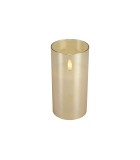 Battery Candle LED -  Lyon - Gold - 7,5x7,5xH15cm