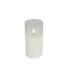 Battery Candle LED -  Lyon - Clear - 7,5x7,5xH15cm