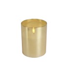 Battery Candle LED -  Lyon - Gold - 10x10xH12,5cm