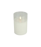 Battery Candle LED -  Lyon - Clear - 10x10xH15cm