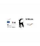 Reindeer - Rose Gold - 600 MicroLED - H96cm Reindeer - Rose Gold - 600 MicroLED - H96cm