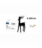 Reindeer - Rose Gold - 2400 MicroLED - H200cm Reindeer - Rose Gold - 2400 MicroLED - H200cm