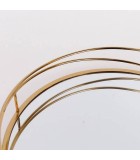 S/2 SWIVEL TRAY METAL WITH MIRROR GOLD 39x5.5cm / 30.5x5.5cm