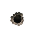 DECORATIVE VASE VEA- SATIN BROWN - 20x20x28,5CM
