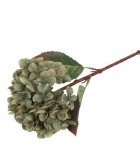 Artificial Hydrangea Stem - Green - 14x14x40cm