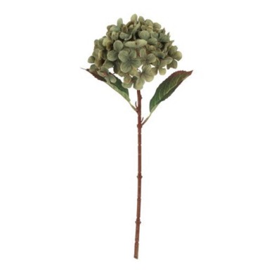 Artificial Hydrangea Stem - Green - 14x14x40cm