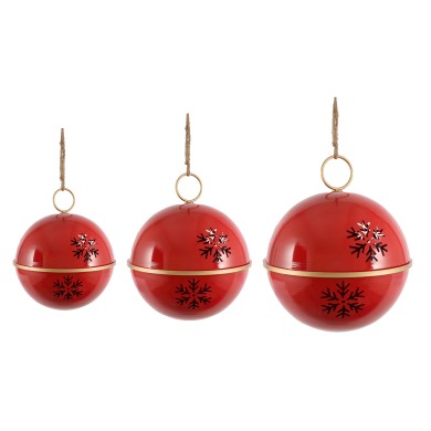 Decorative Bell Set - Asley - Red- D42cm/D52cm/D2cm (3pcs) Decorative Bell Set - Asley - Red- D42cm/D52cm/D2cm (3pcs)