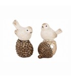 Decorative Bird on Pinecone Leoni - Multicolor - 11.5x7.5x13.5cm Decorative Bird on Pinecone Leoni - Multicolor - 11.5x7.5x13.5cm