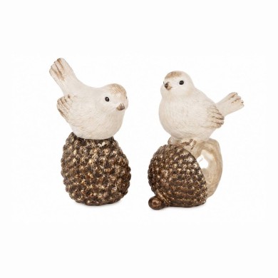 Decorative Bird on Pinecone Leoni - Multicolor - 11.5x7.5x13.5cm Decorative Bird on Pinecone Leoni - Multicolor - 11.5x7.5x13.5cm