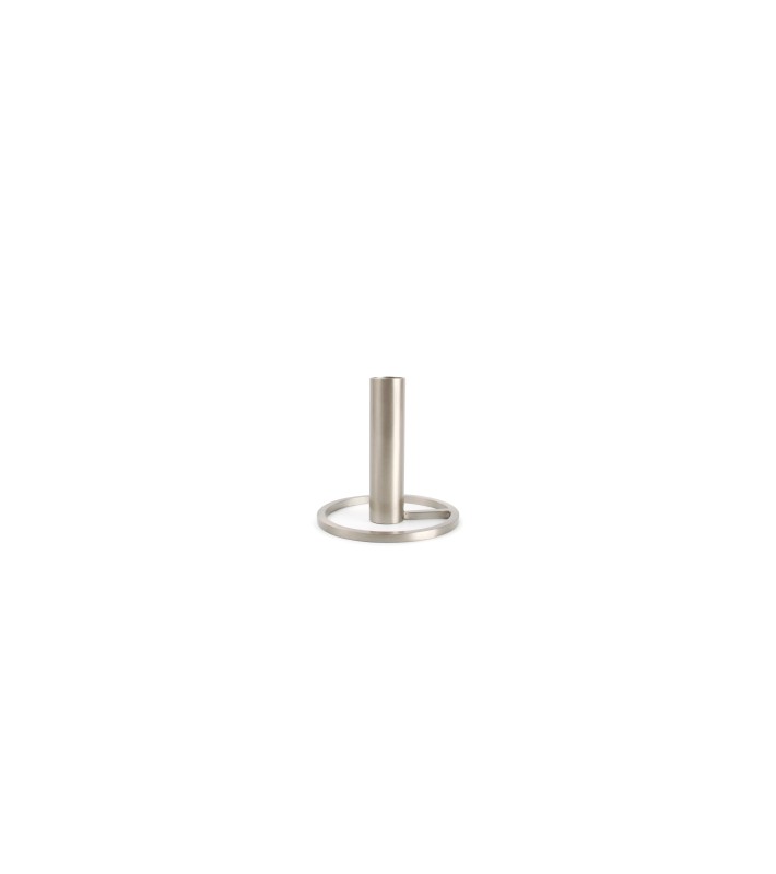 Candle Holder Pillar - Metal Silver 10x10m Candle Holder Pillar - Metal Silver 10x10m