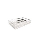 Decorative Tray - Digna - Silver - 39.5x24.5xH7cm Decorative Tray - Digna - Silver - 39.5x24.5xH7cm