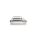 Decorative Tray - Digna - Silver - 39.5x24.5xH7cm Decorative Tray - Digna - Silver - 39.5x24.5xH7cm