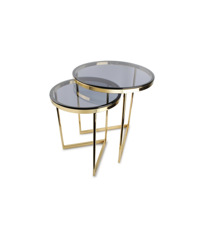 Side Table Set Rama - Gold (2pcs) Side Table Set Rama - Gold (2pcs)