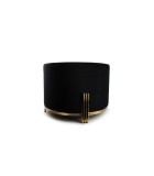 Pouffe Misa - Velvet Black 55x40cm