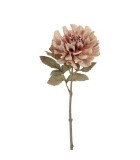 Artificial Dahlia Flower - Grey - 13x13x57cm